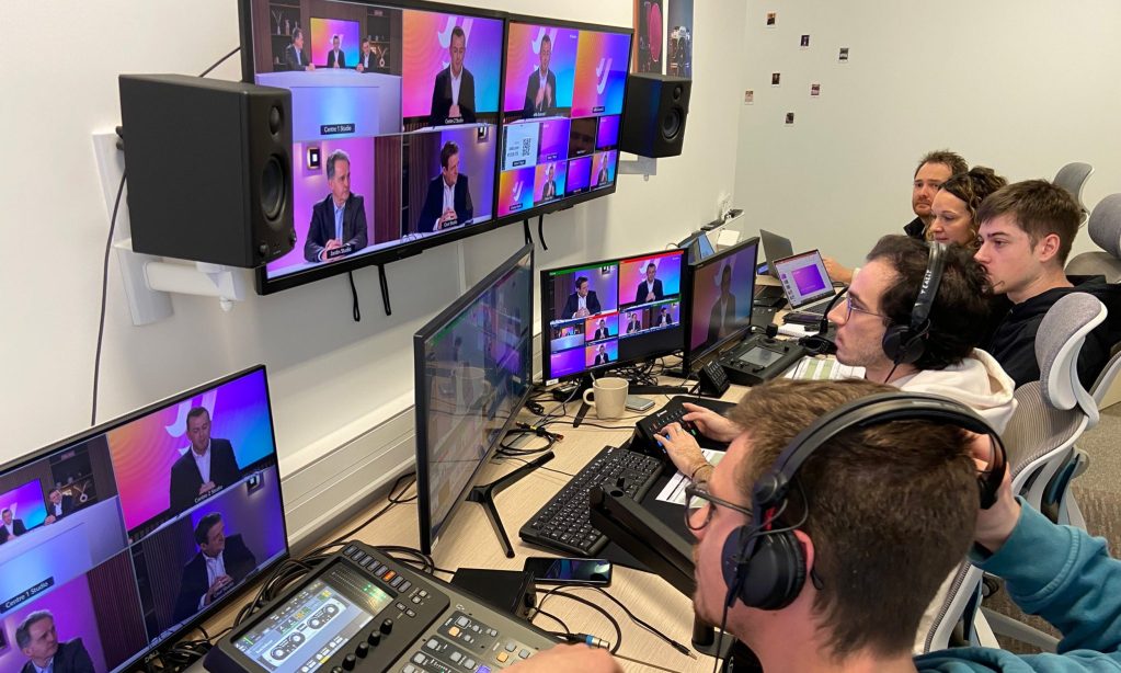 Visiativ, un webinaire diffusé en live à l'échelle internationale au studio Teazit à Lyon