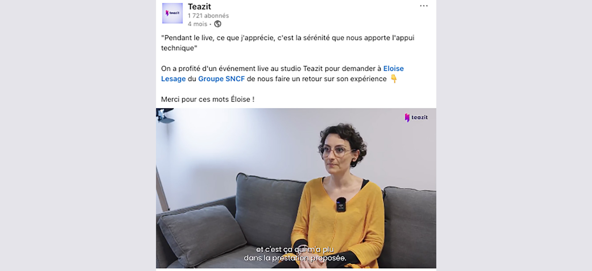 témoignages clients - sncf